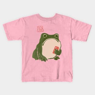 Ugh Matsumoto Hoji Frog Art Print Kids T-Shirt